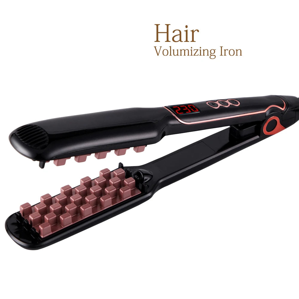 Hair Volumizing Iron Fluffy Curling Iron Fast Ceramic Corrugated Hair Curler Electric Hair Waver Iron Styling Tools