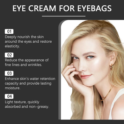 Eye Cream Fade Dark Circles,Bags Under Eyes,Moisturize Massage Eye Cream With Elasticity Around Eyes,Tighten Eye Skin Skin Tone